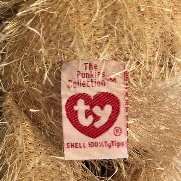 Ty Beanie Babies Vintage Ty Punkies Collection 'Frizzy' the Brown Bear 2002-9” - Picture 6 of 9